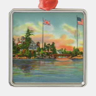 View of Zavikon Island Metal Tree Decoration