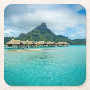 View on Bora Bora island coaster