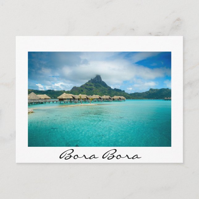 View on Bora Bora island Postcard (Front)