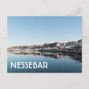 View on famous Bulgarian town Nessebar Postcard
