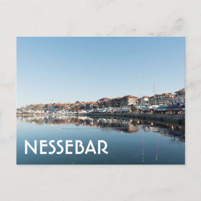 View on famous Bulgarian town Nessebar Postcard (Front)