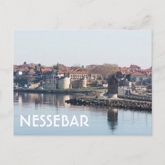 View on famous Bulgarian town Nessebar Postcard (Front)