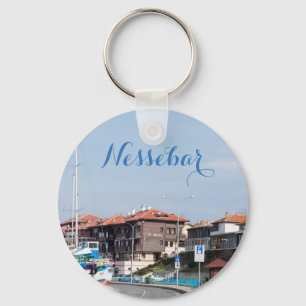 View on Old Town of Nesebur Key Ring