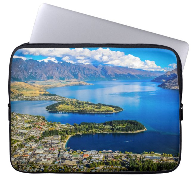 View on Queenstown from Bob's Peak, New Zealand Laptop Sleeve (Front)