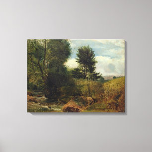 View on the River Sid, near Sidmouth, c.1852 (oil Canvas Print