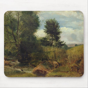 View on the River Sid, near Sidmouth, c.1852 (oil Mouse Mat