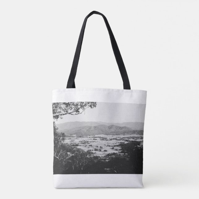 View over Araluen Valley Tote Bag (Back)