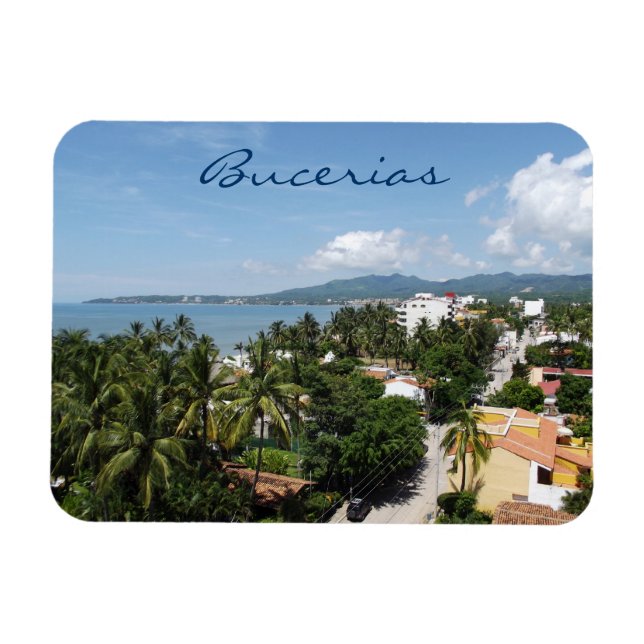 View over Bucerias Riviera Nayarit Magnet (Horizontal)