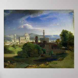View over Florence, c.1829 Poster