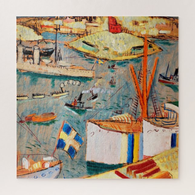 View over Kastellholmen, Stockholm - fine art Jigsaw Puzzle (Vertical)