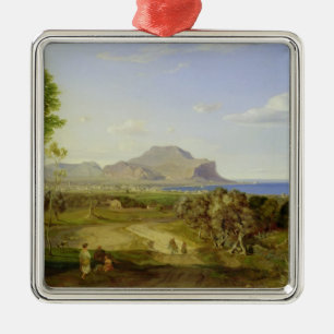 View over Palermo, 1828 Metal Tree Decoration