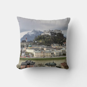View Over Salzburg Austria Cushion