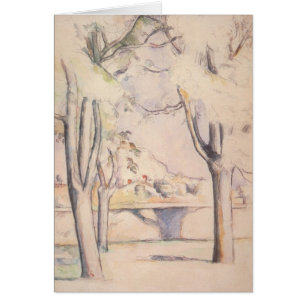 View Thru the Trees by Paul Cezanne, Vintage Art