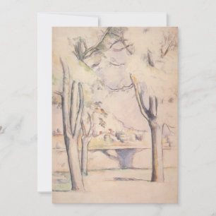 View Thru the Trees by Paul Cezanne, Vintage Art