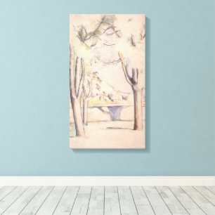 View Thru the Trees by Paul Cezanne, Vintage Art Canvas Print