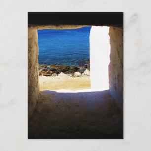 View to the Sea - Mykonos, Greece Postcard