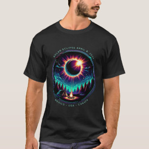 View Totality April 8 2024 Astronomy Camping Solar T-Shirt