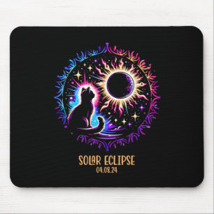 View Totality April 8 2024 Astronomy Cat Lover Sol Mouse Mat
