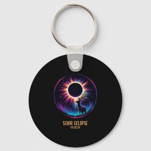 View Totality April 8 2024 Astronomy Deer Hunt Sol Key Ring