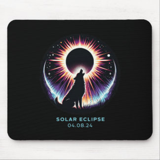 View Totality April 8 2024 Astronomy Dog Howls Sol Mouse Mat
