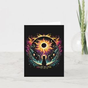 View Totality April 8 2024 Solar Eclipse Cat Lover Card