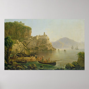 View Towards Atrani on the Amalfi, 1817 Poster