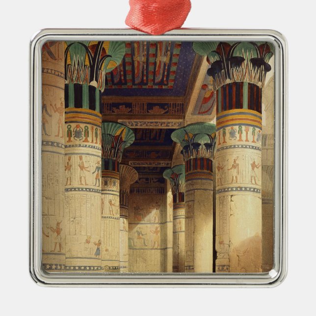 View under the Grand Portico, Philae Metal Tree Decoration (Front)