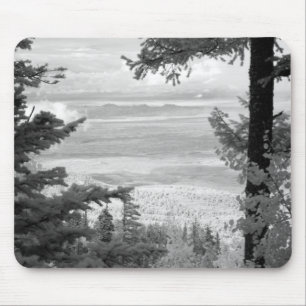View west from crest of Sandia, Mountains, Mouse Mat