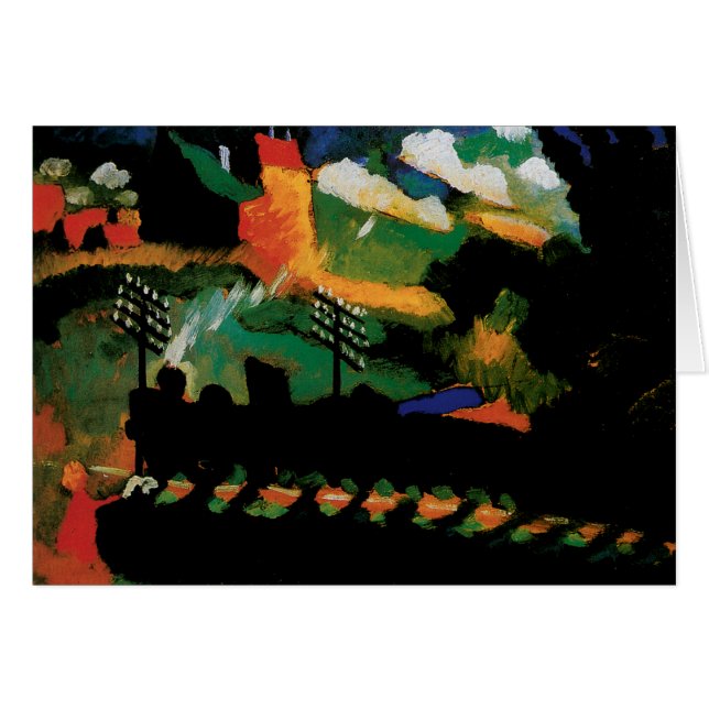 View With Railway and Castle by Kandinsky (Front Horizontal)