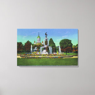 View with State Capitol Bldg in Distance Canvas Print