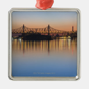 Viewed from Manhattan over the East River. Metal Tree Decoration