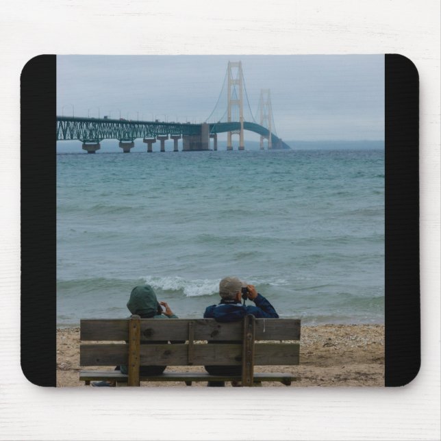 Viewing Mackinac Bridge Mouse Mat (Front)