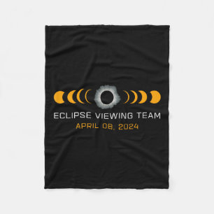 Viewing Team Funny Total Solar Eclipse Astronomy Fleece Blanket