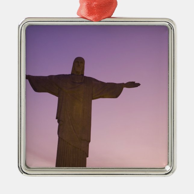 Viewpoint, Christ Statue at Corcovado, 704 Metal Tree Decoration (Front)
