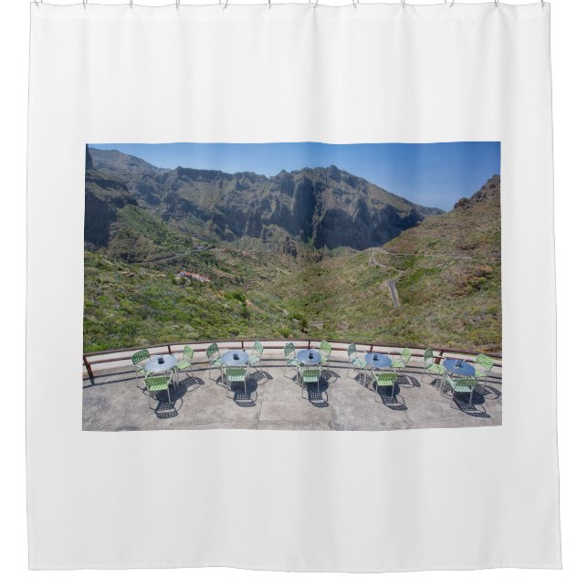 Viewpoint Teno Mountains Shower Curtain (Front)