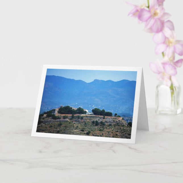 Views from Lliria, Valencia, Spain Card (Orchid)