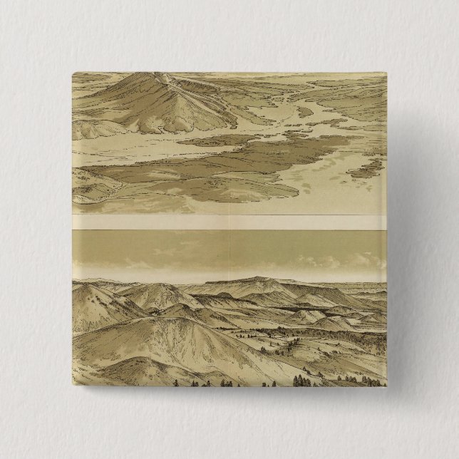 Views from Mount Trumbull and Mount Emma 15 Cm Square Badge (Front)