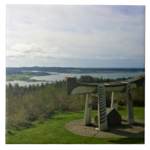 Views from the Astoria Column, Oregon Tile