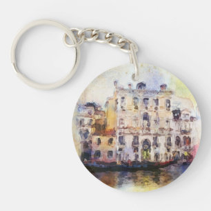 Views od Venice made in artistic watercolor Key Ring