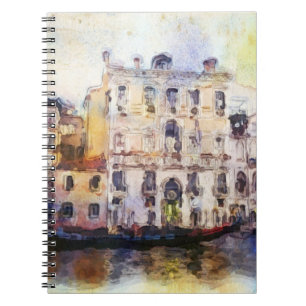 Views od Venice made in artistic watercolor Notebook