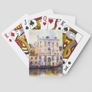 Views od Venice made in artistic watercolor Playing Cards