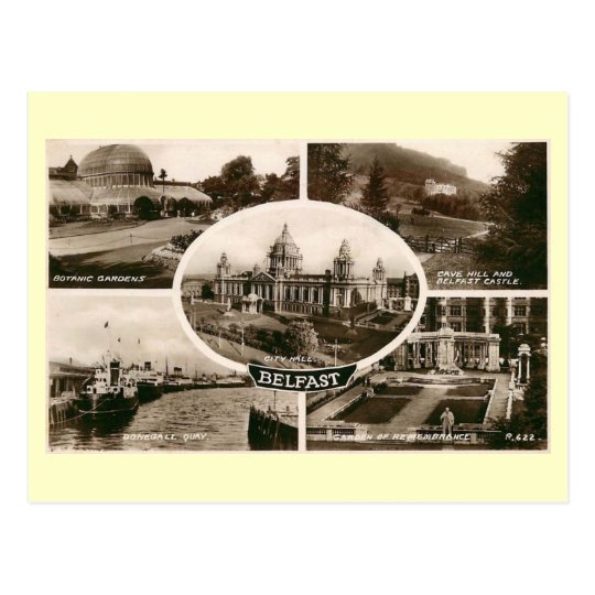 Views of Belfast, Ireland Vintage Postcard