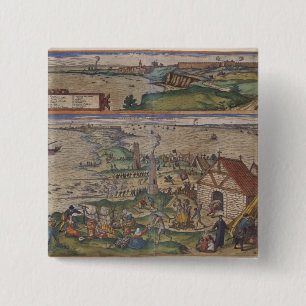 Views of Cadiz 15 Cm Square Badge