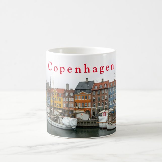 Views of Copenhagen. Nyhavn. P. 4. Coffee Mug (Center)