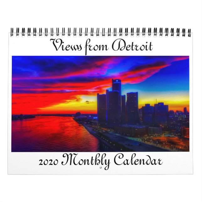 Views of Detroit 2020 Monthly Calendar (Cover)