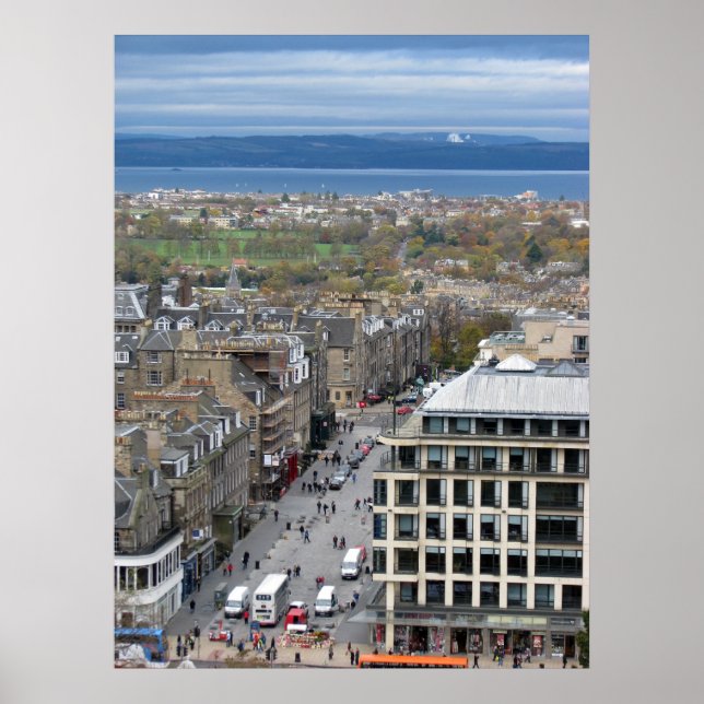 Views of Edinburgh Scotland Poster (Front)