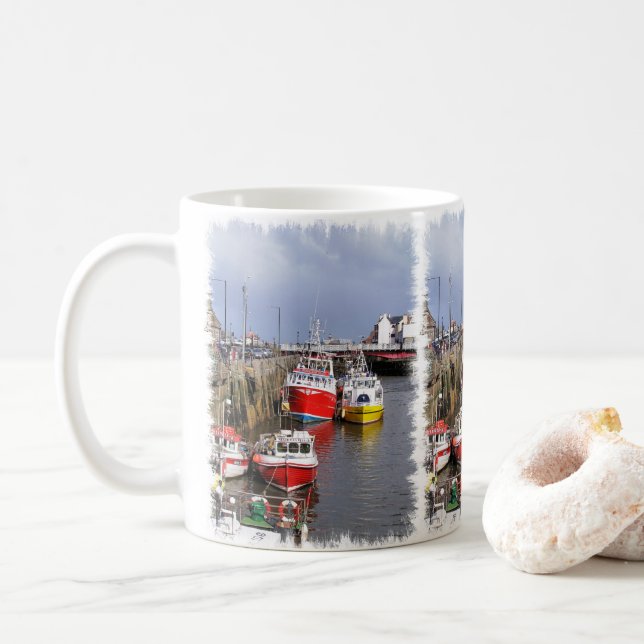 VIEWS OF ENGLAND COFFEE MUG (With Donut)
