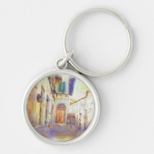 Views of Florence made in artistic watercolor Key Ring