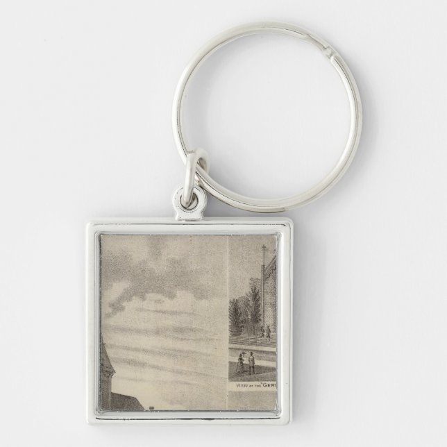 Views of German Catholic Churches in Minnesota Key Ring (Front)