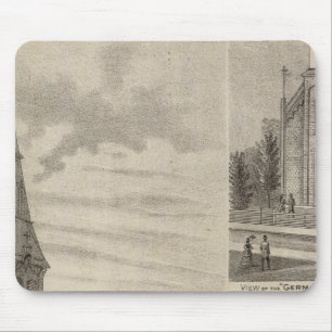 Views of German Catholic Churches in Minnesota Mouse Mat